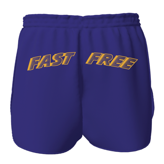 Fast & Free (Royal Blue Women's Shorts)