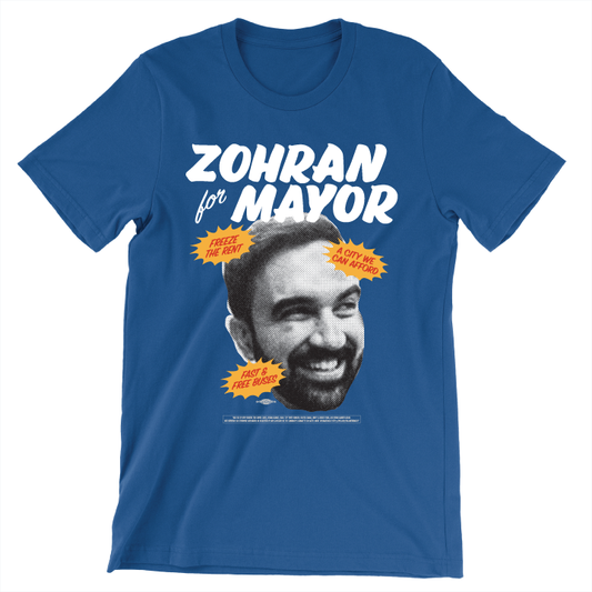 Zohran For Mayor - Photo (Unisex Royal Blue Tee)