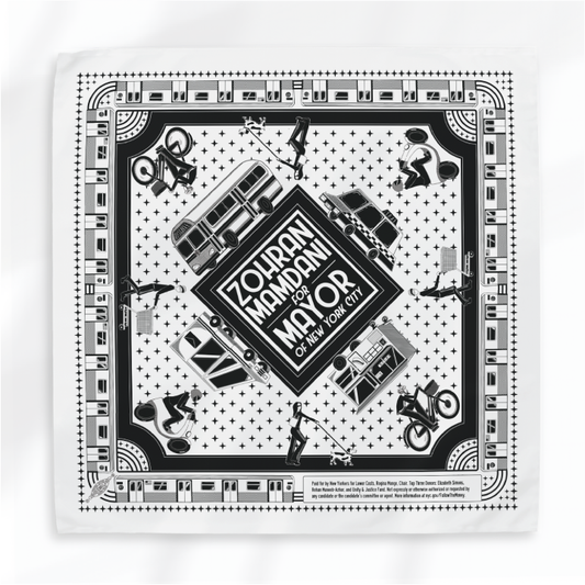 Zohran Mamdani For Mayor (White Bandana)