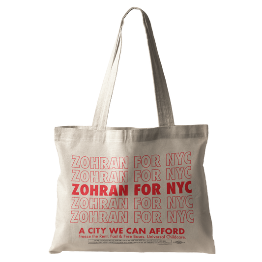 Zohran For NYC (Natural Canvas Tote)